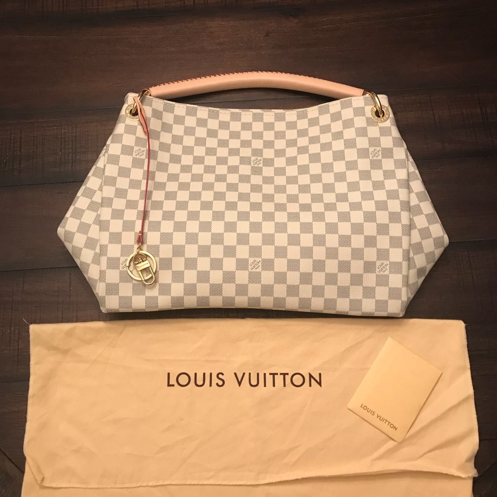 White Louis Vuitton Large Handbag